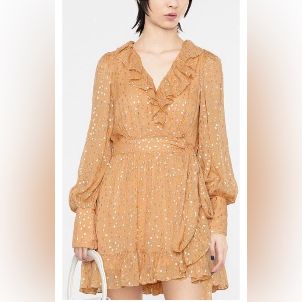 Brand New w Tags ZIMMERMANN SIZE 1 Silk Blend Wrap Mini